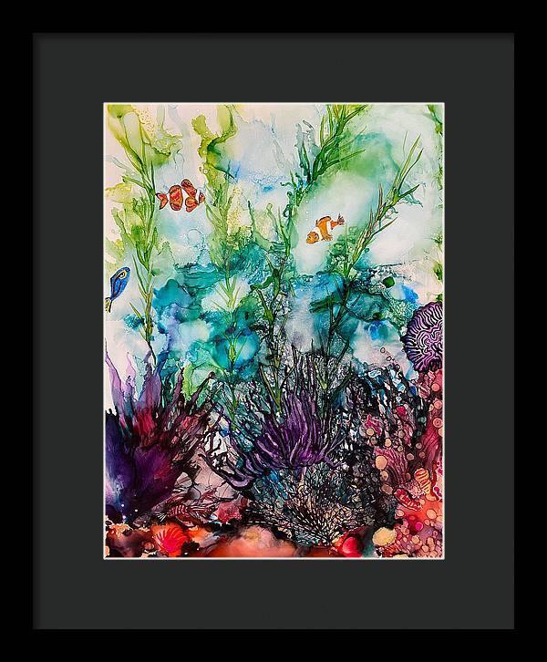 Sargasso Sea - Tropical Framed Print-Framed Print-TaraHuntDesigns