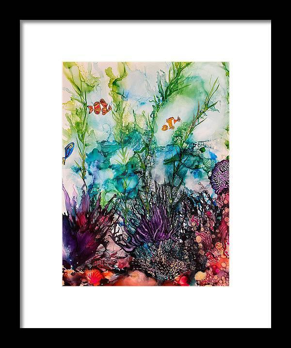 Sargasso Sea - Tropical Framed Print-Framed Print-TaraHuntDesigns