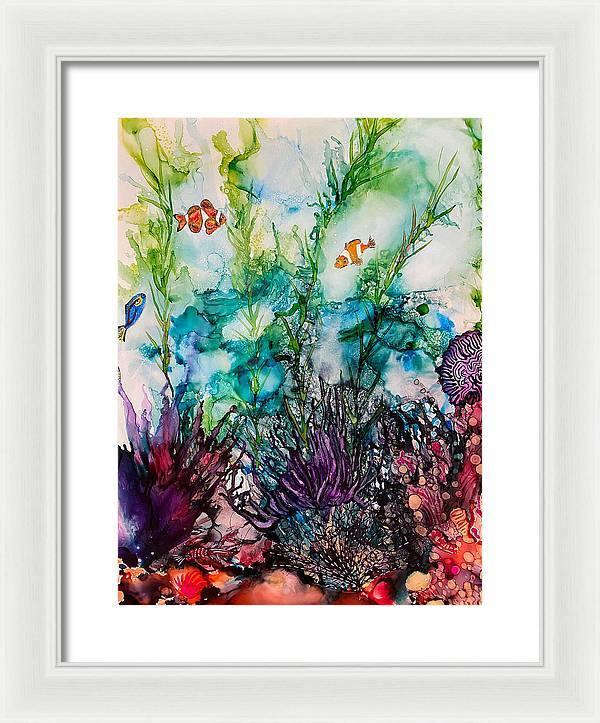 Sargasso Sea - Tropical Framed Print-Framed Print-TaraHuntDesigns