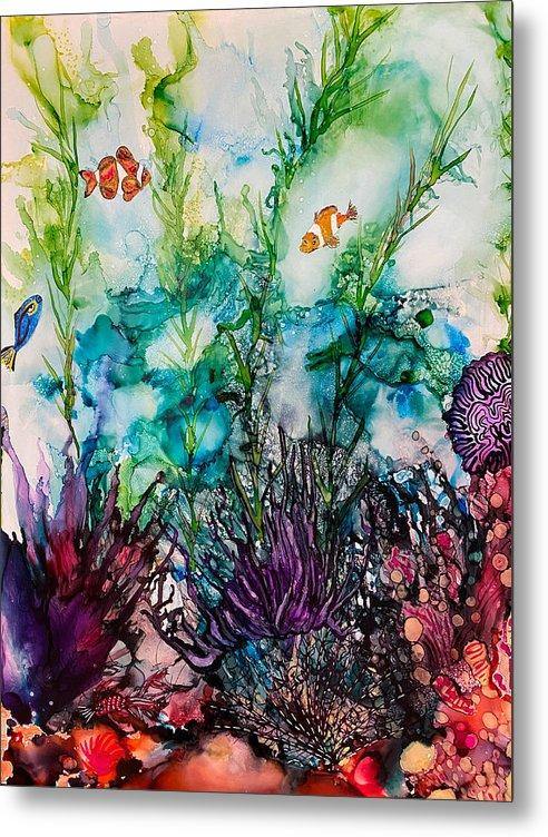 Sargasso Sea - Tropical Metal Print-Metal Print-TaraHuntDesigns
