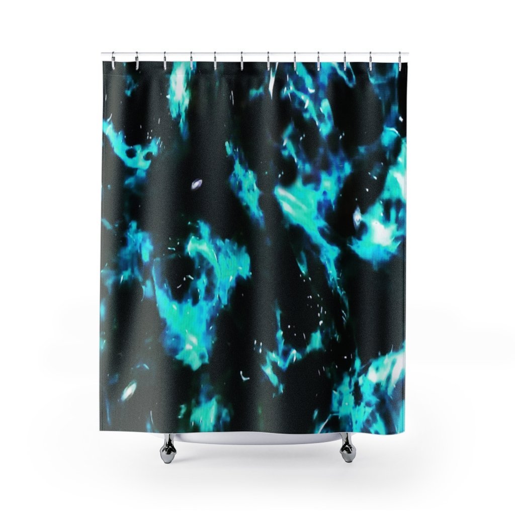 Teal Cenote Shower Curtain-Home Decor-TaraHuntDesigns