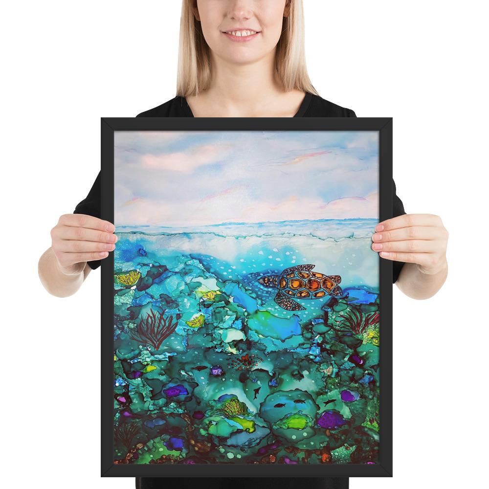 Under the Sea Framed Premium photo paper poster-TaraHuntDesigns