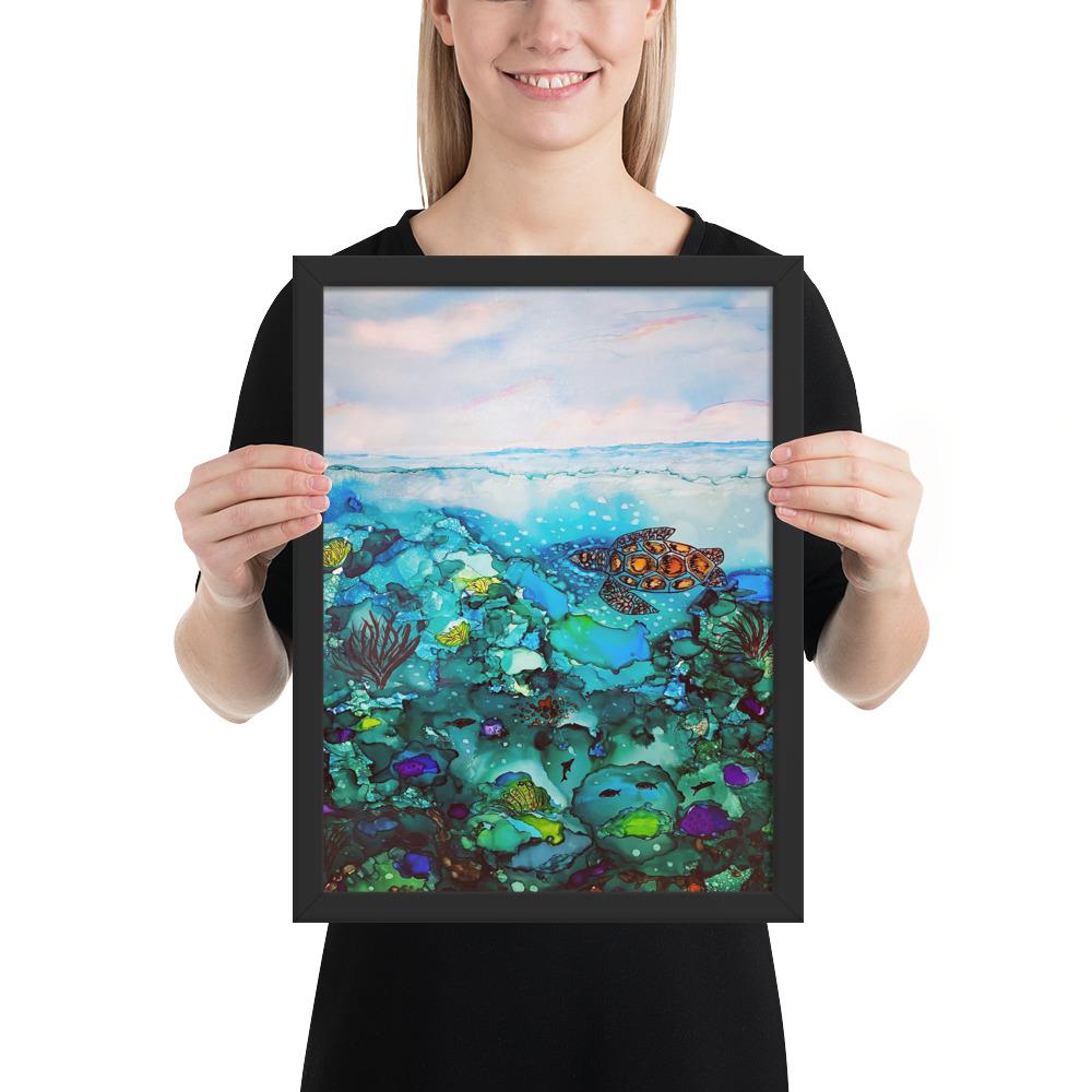 Under the Sea Framed Premium photo paper poster-TaraHuntDesigns