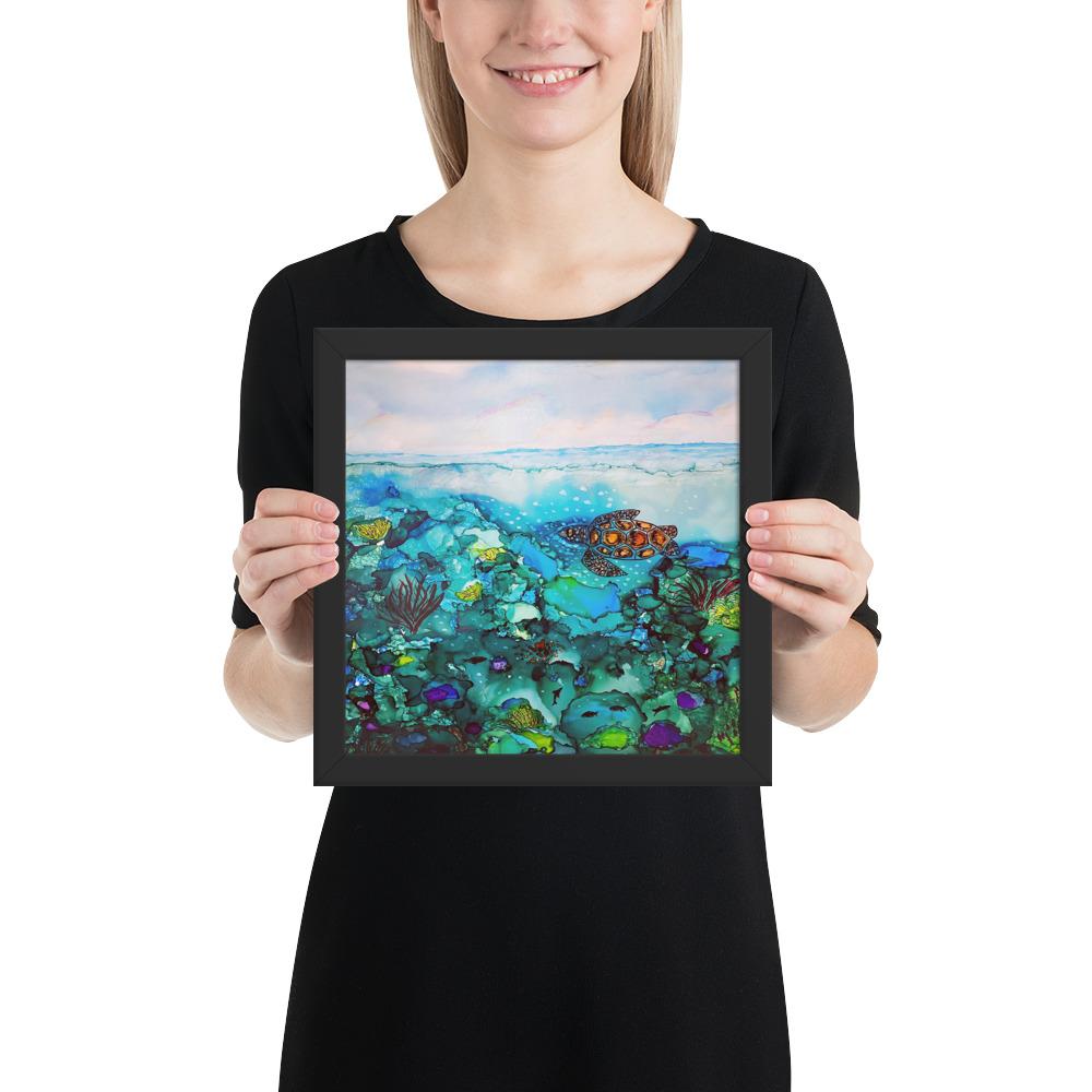 Under the Sea Framed Premium photo paper poster-TaraHuntDesigns