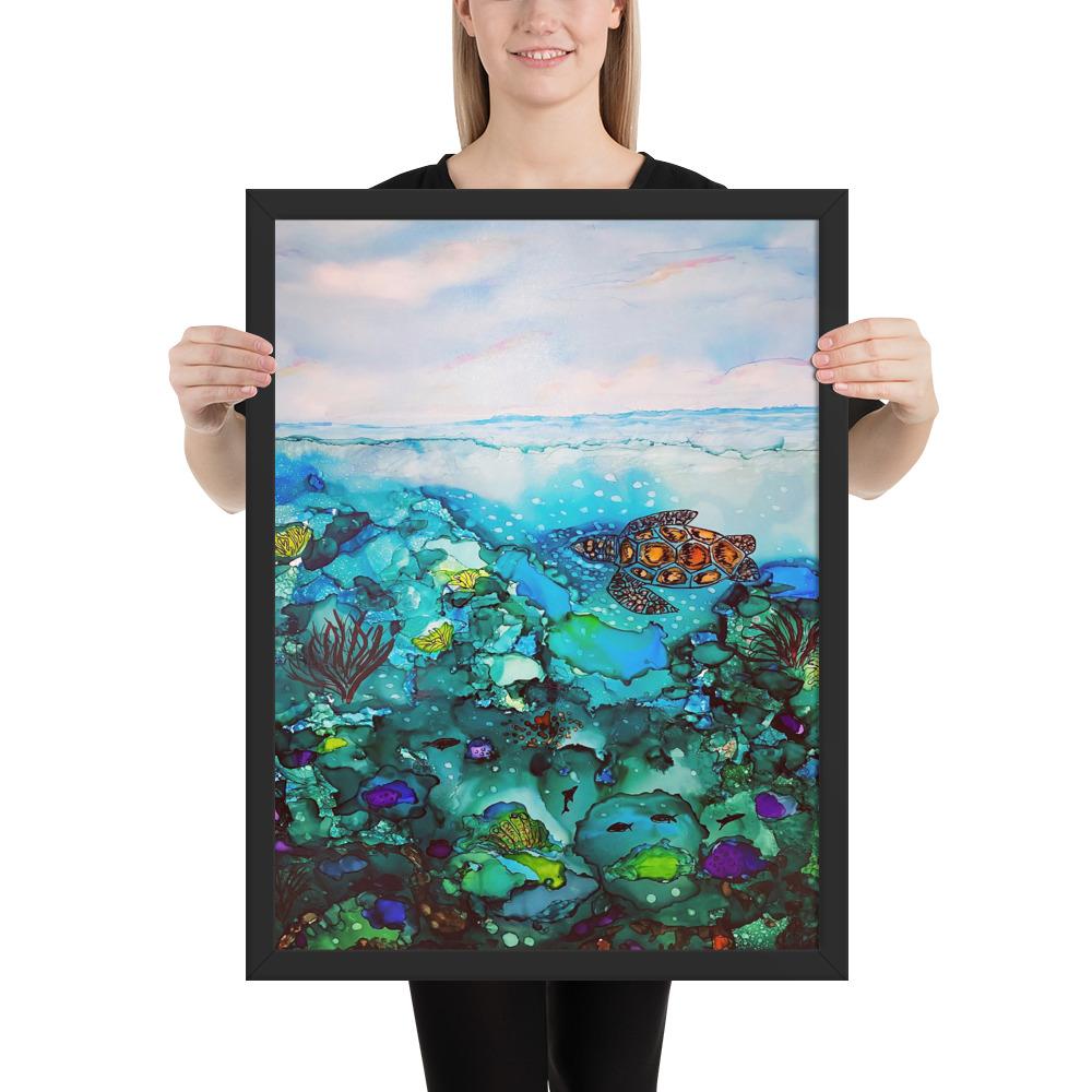 Under the Sea Framed Premium photo paper poster-TaraHuntDesigns