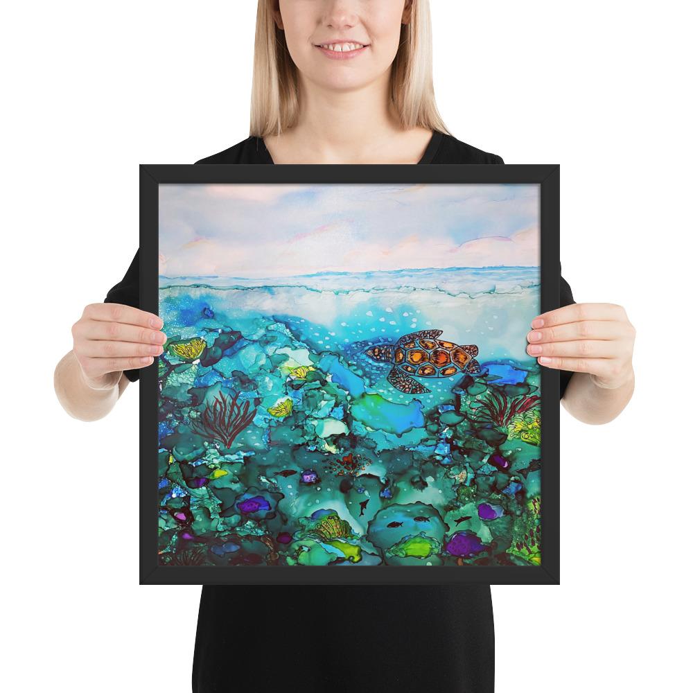 Under the Sea Framed Premium photo paper poster-TaraHuntDesigns