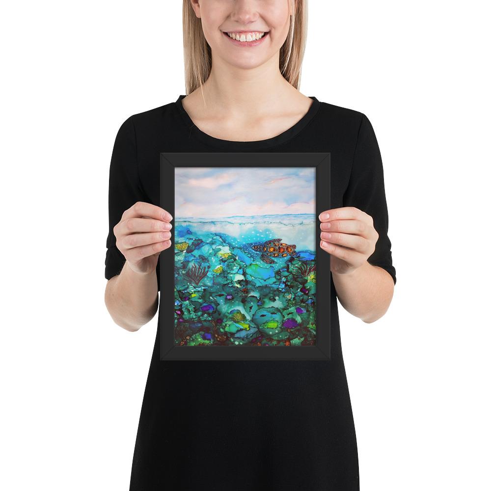 Under the Sea Framed Premium photo paper poster-TaraHuntDesigns