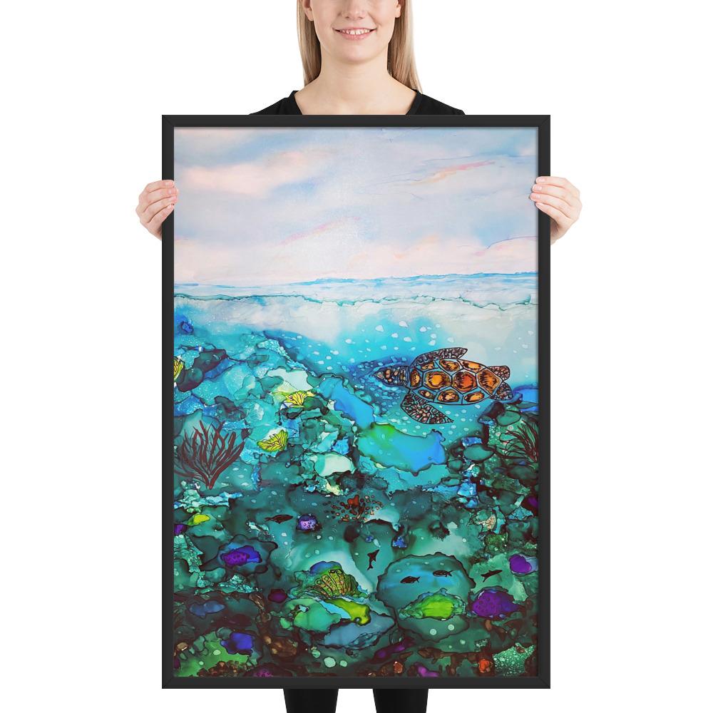 Under the Sea Framed Premium photo paper poster-TaraHuntDesigns
