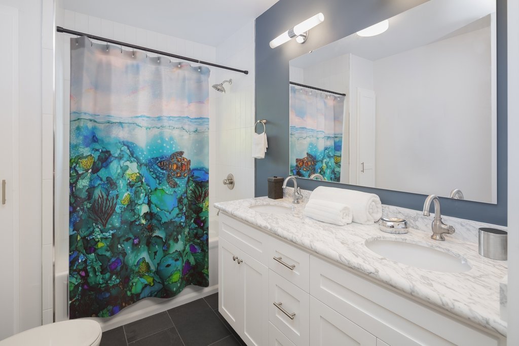 Under the Sea Shower Curtain-Home Decor-TaraHuntDesigns
