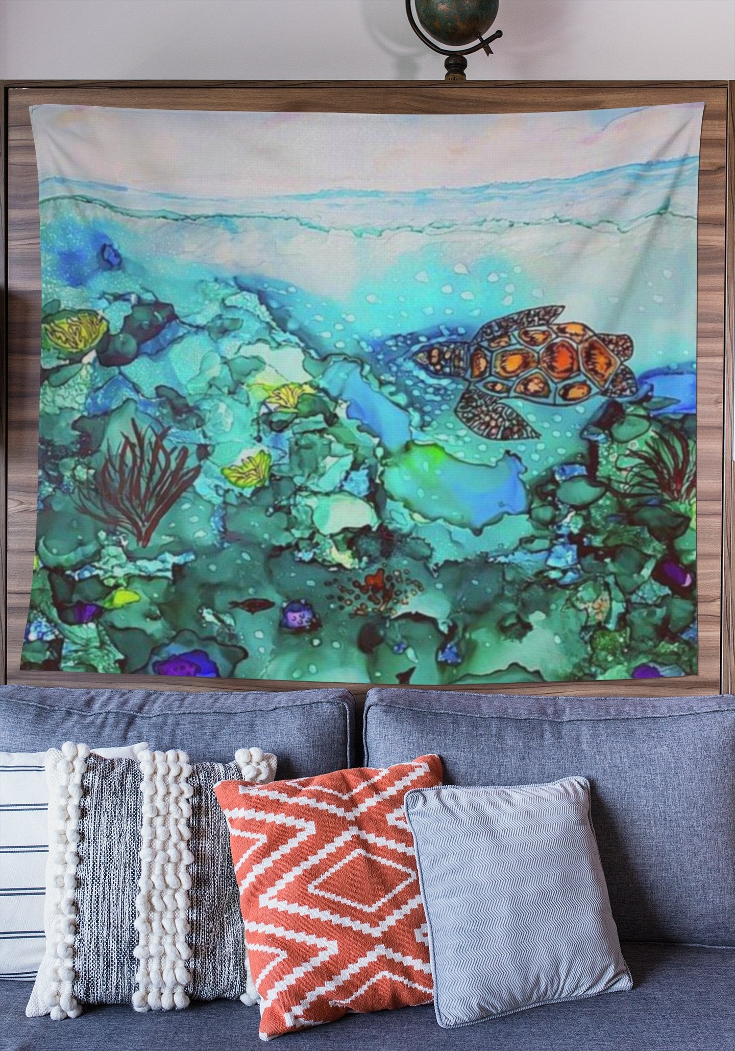 Under The Sea - Tapestry-Tapestry-TaraHuntDesigns