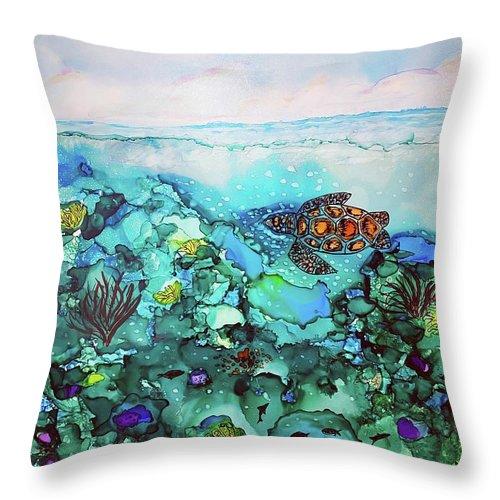 Under The Sea - Throw Pillow-Throw Pillow-TaraHuntDesigns