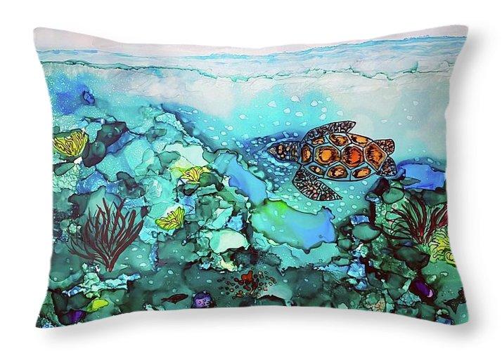 Under The Sea - Throw Pillow-Throw Pillow-TaraHuntDesigns