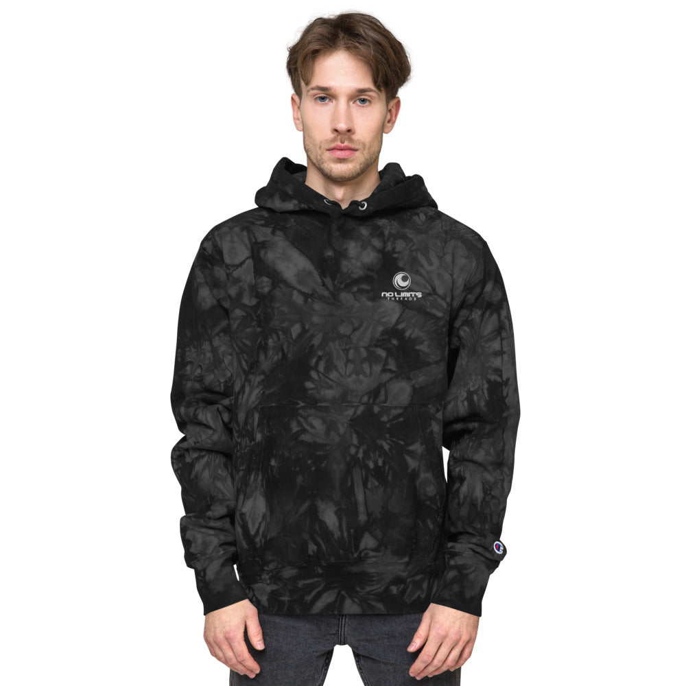 Tie-Dye Blue hoodie-No Limits Threads