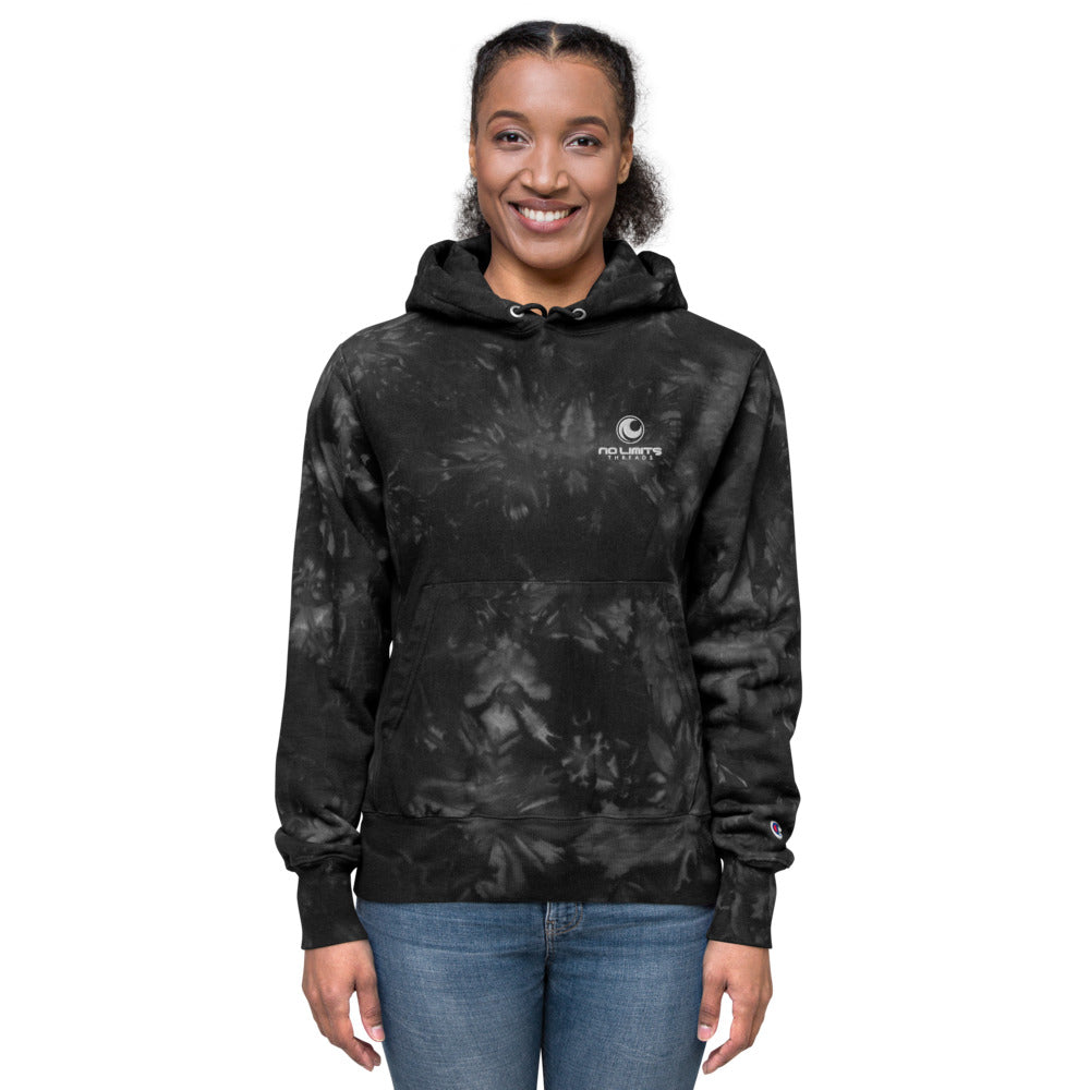 Tie-Dye Blue hoodie-No Limits Threads