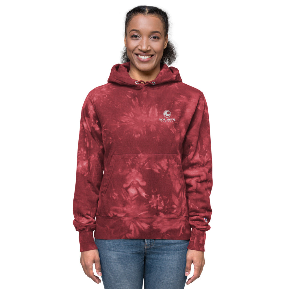 Tie-Dye Blue hoodie-No Limits Threads
