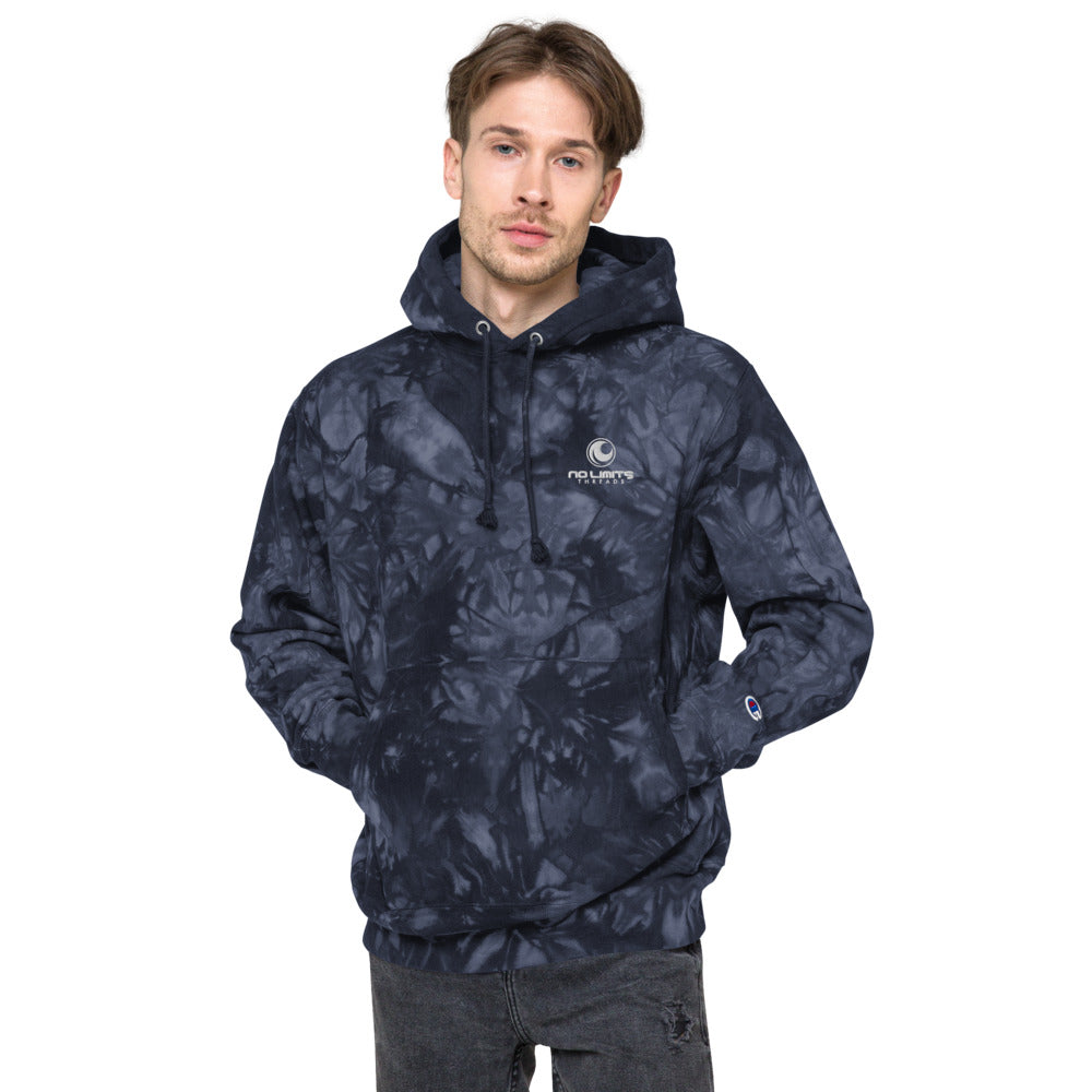 Tie-Dye Blue hoodie-No Limits Threads