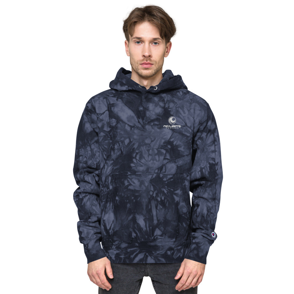 Tie-Dye Blue hoodie-No Limits Threads