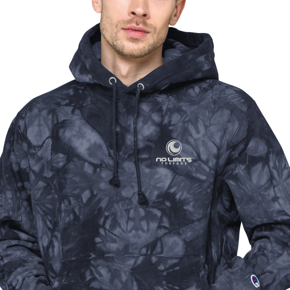 Tie-Dye Blue hoodie-No Limits Threads
