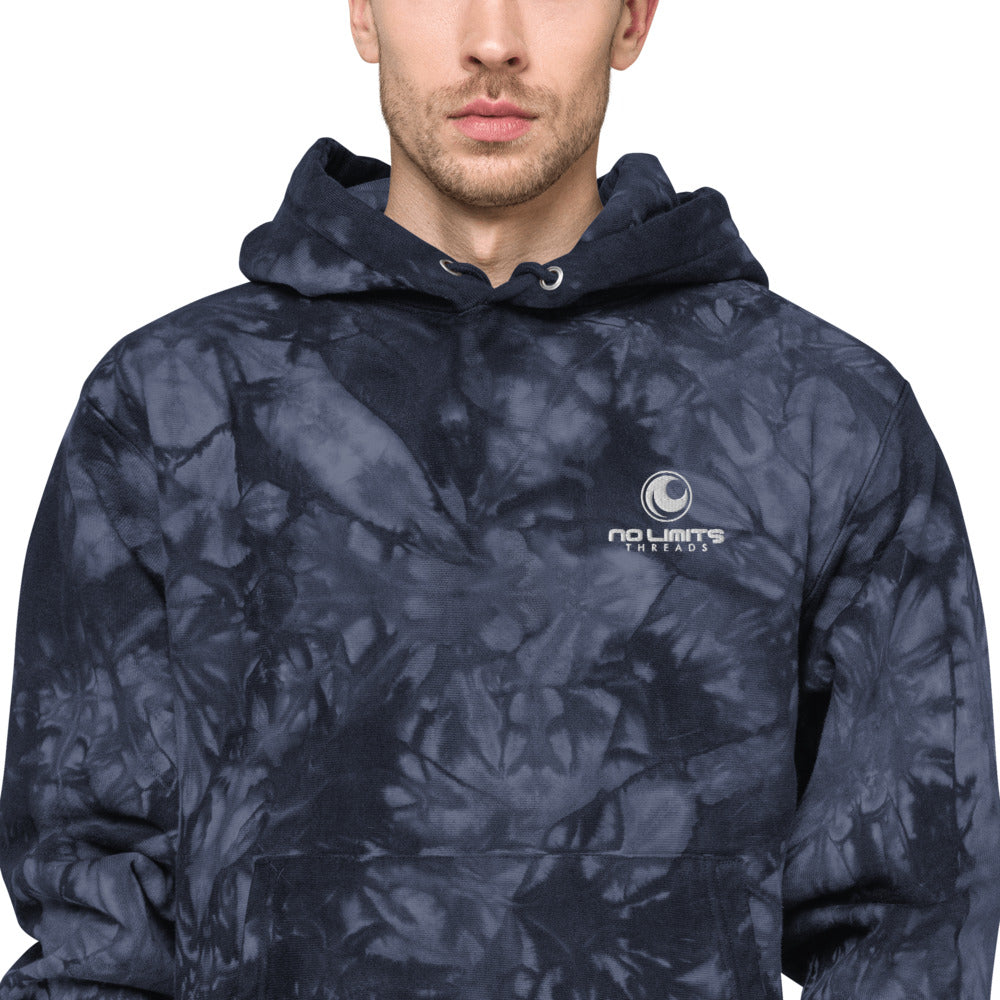 Tie-Dye Blue hoodie-No Limits Threads