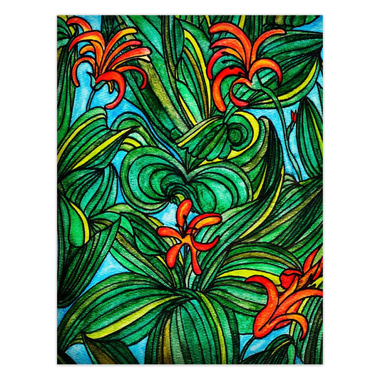 Florida Orange Blossom Art Greeting card