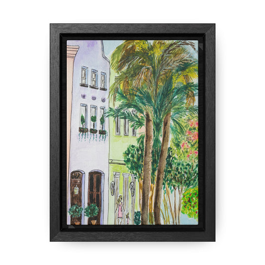 Gallery Canvas -Rainbow Row Charleston