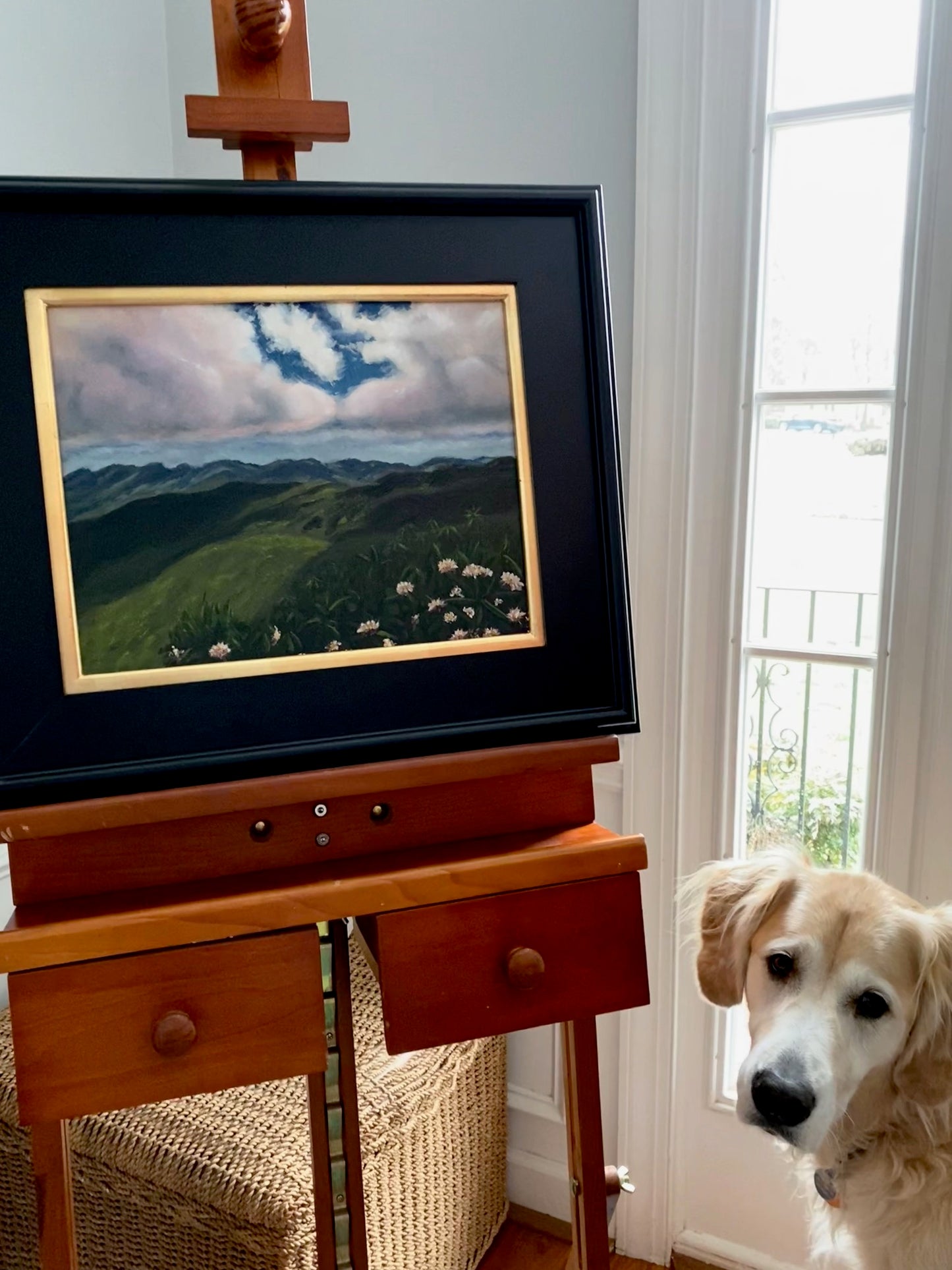 Emerald Mountains meet the sky-Original Painting-SOLD