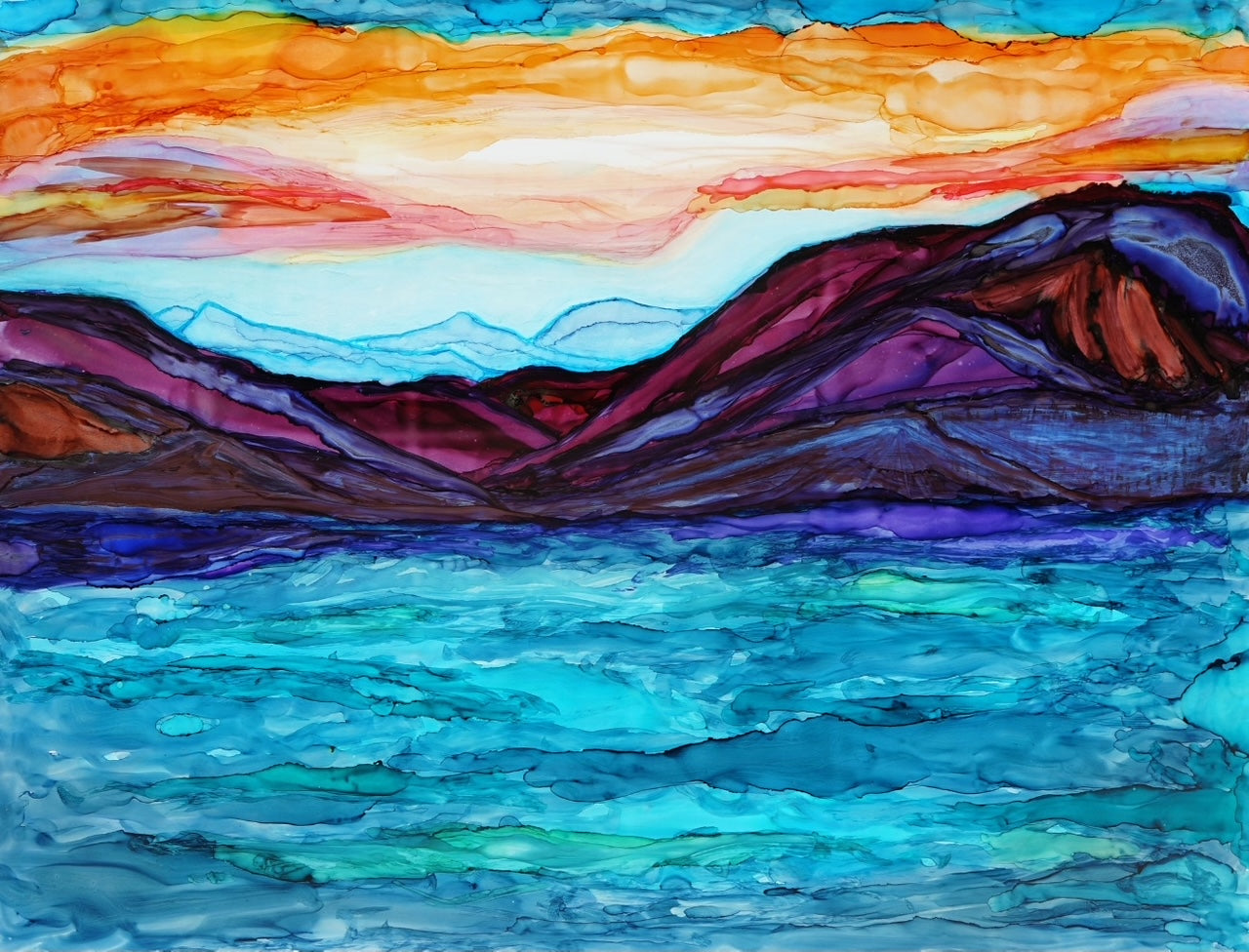 Lake Lure before Hurricane Helene- Original Painting