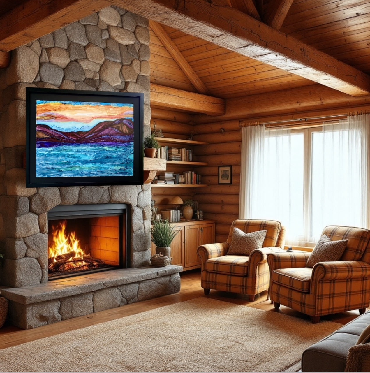 Lake Lure before Hurricane Helene- Original Painting