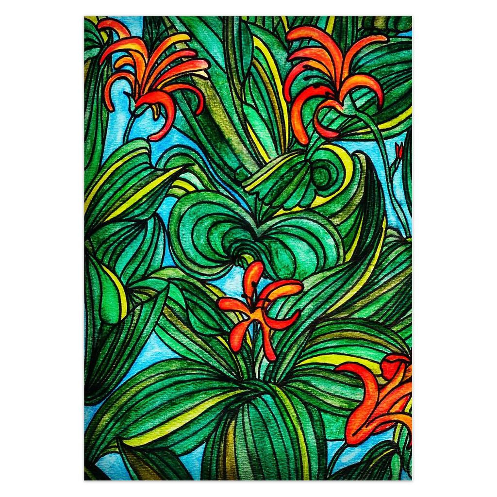 Florida Orange Blossom Art Greeting card