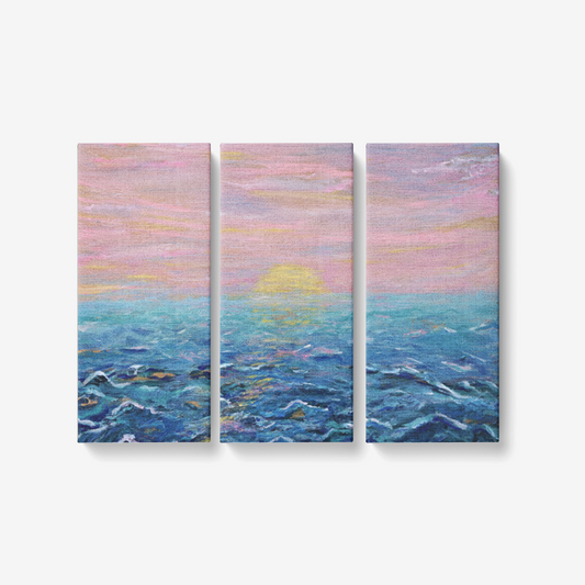 3 Piece Canvas Wall Art for Living Room - Key West