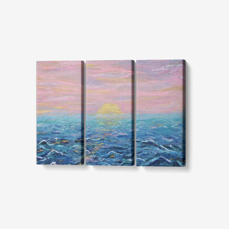 3 Piece Canvas Wall Art for Living Room - Key West