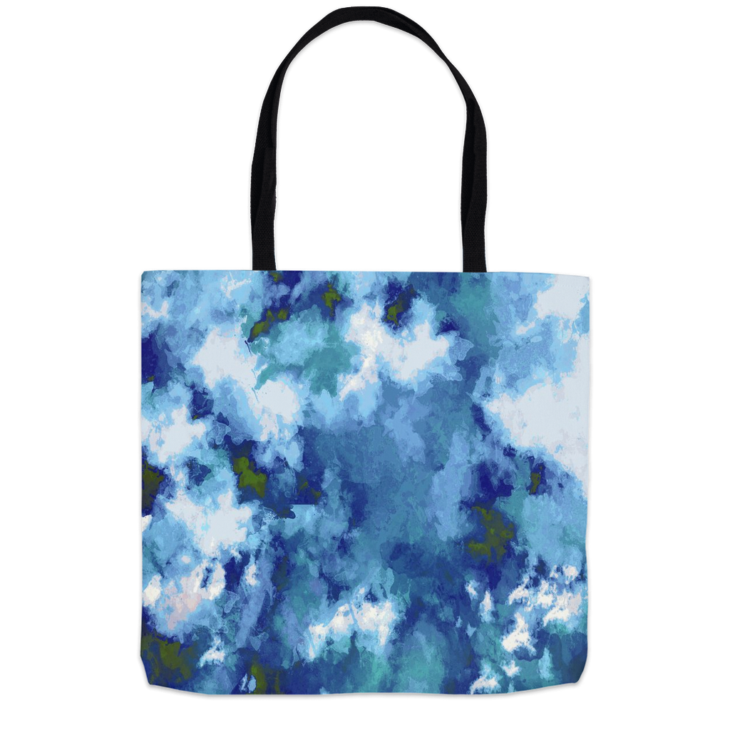 Tote Bags-Blue Impressionist