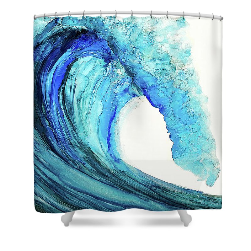Blue Wave - Shower Curtain