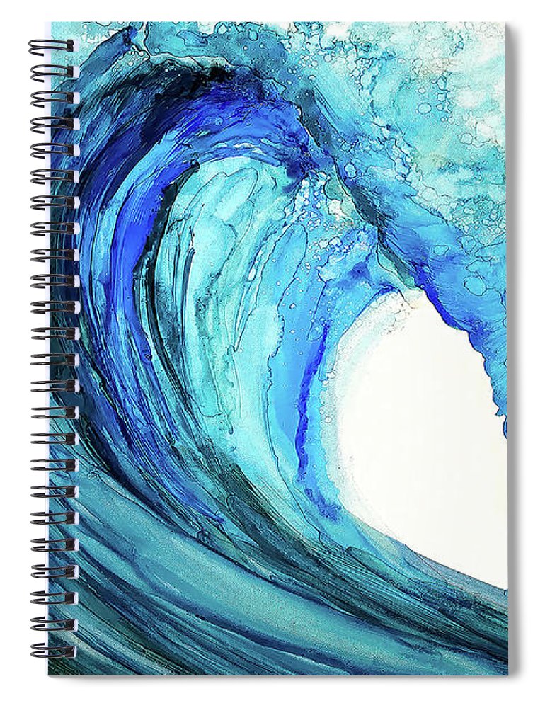 Blue Wave - Spiral Notebook