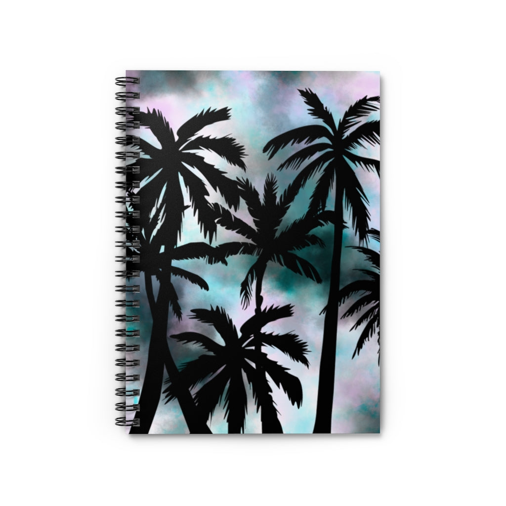 Spiral Notebook - Tie Dye Palm