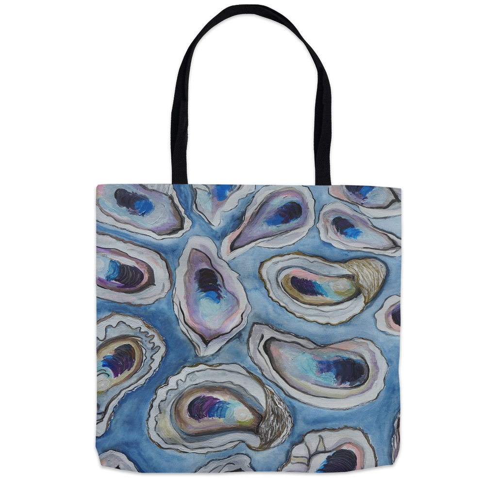 Oysters Tote Bag-Blue