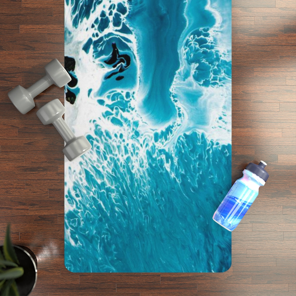 Rubber Yoga Mat-Cascade – TaraHuntDesigns