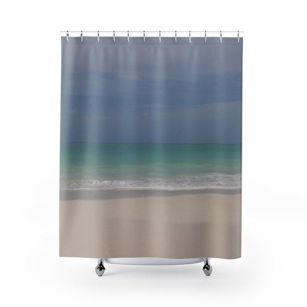 At the Beach Shower Curtain-Home Decor-TaraHuntDesigns