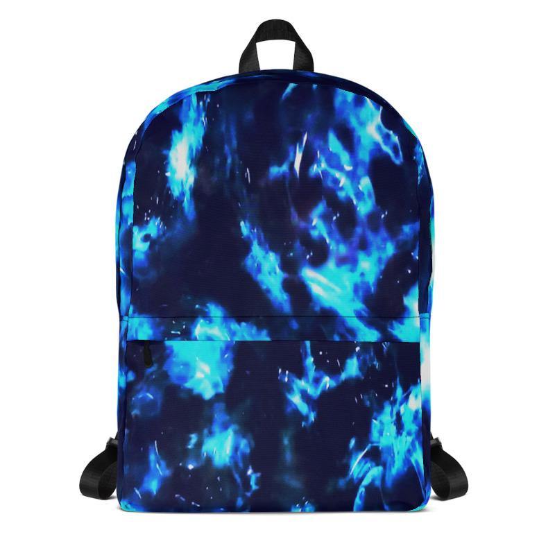Blue Cenote Backpack with laptop pocket-TaraHuntDesigns