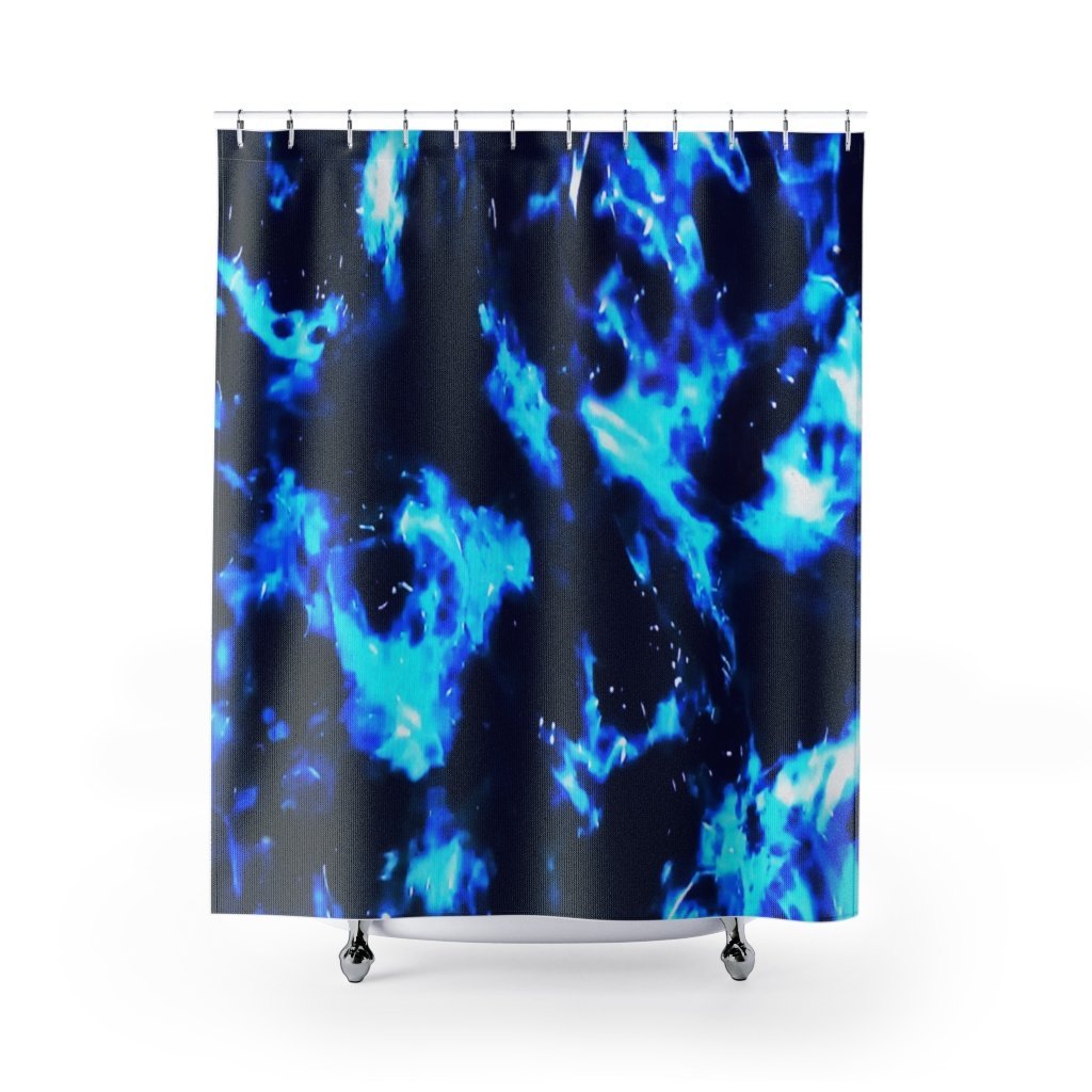 Blue Cenote Shower Curtain-Home Decor-TaraHuntDesigns