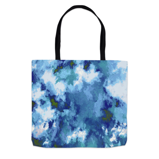 Tote Bags-Blue Impressionist