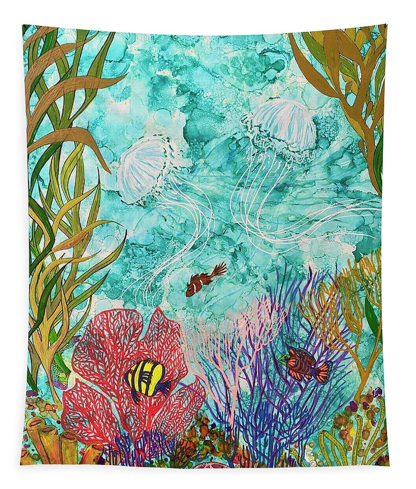 Jellies on the Rise - Tapestry-Tapestry-TaraHuntDesigns