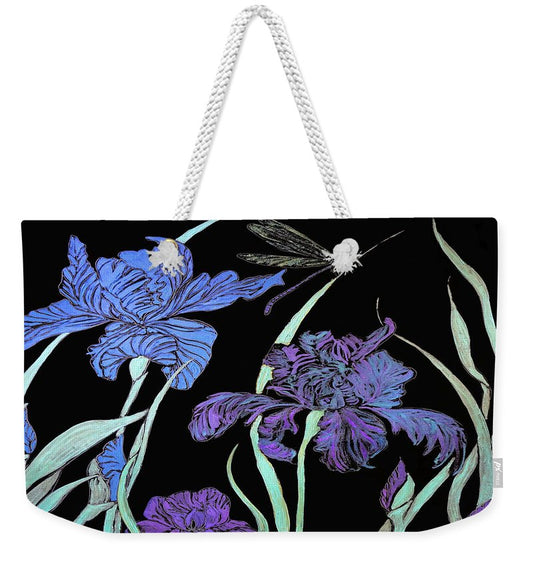 Night Irises - Weekender Tote Bag