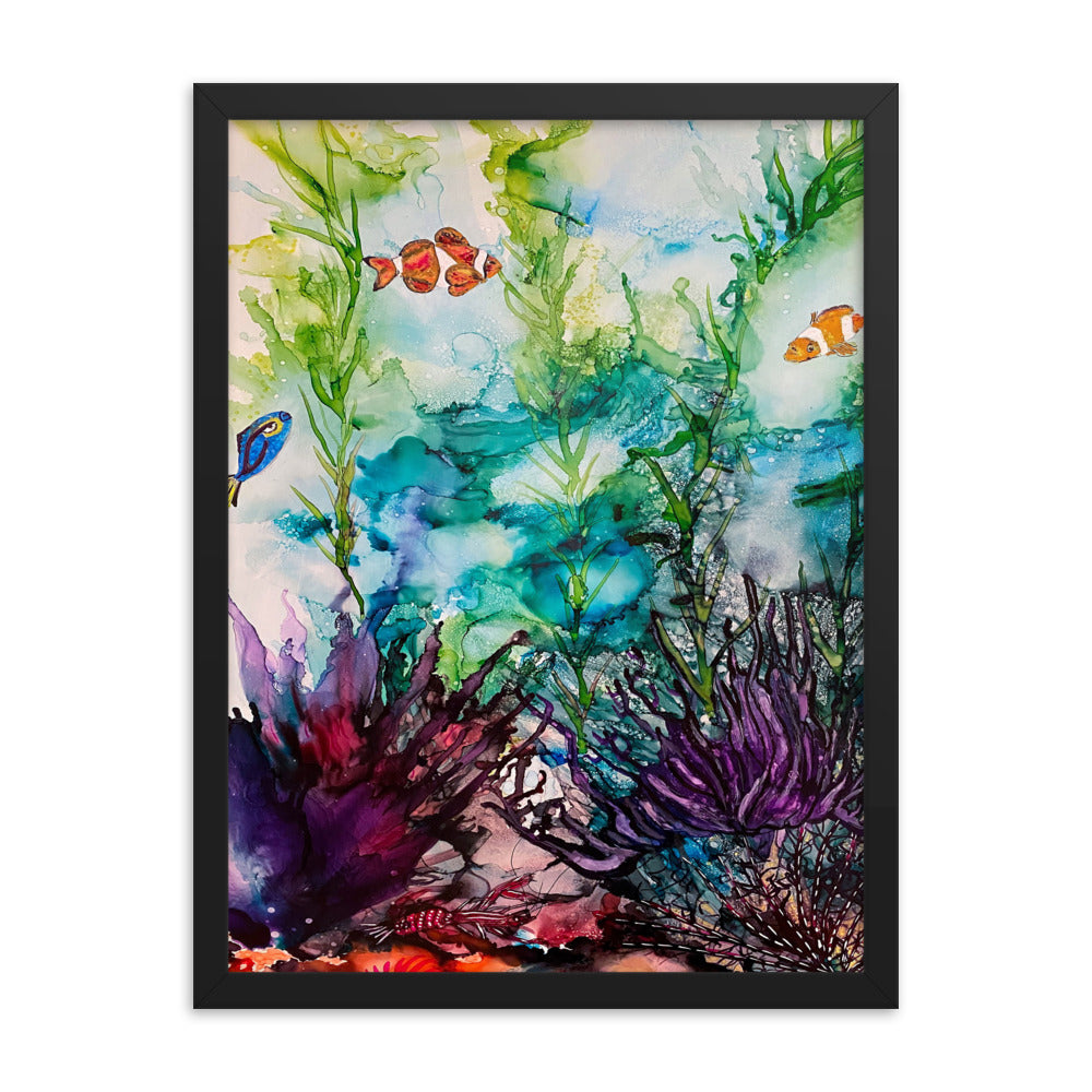Framed photo paper poster-Sargasso Sea