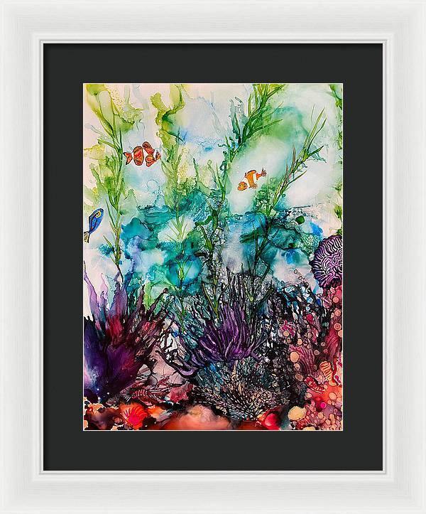 Sargasso Sea - Tropical Framed Print-Framed Print-TaraHuntDesigns