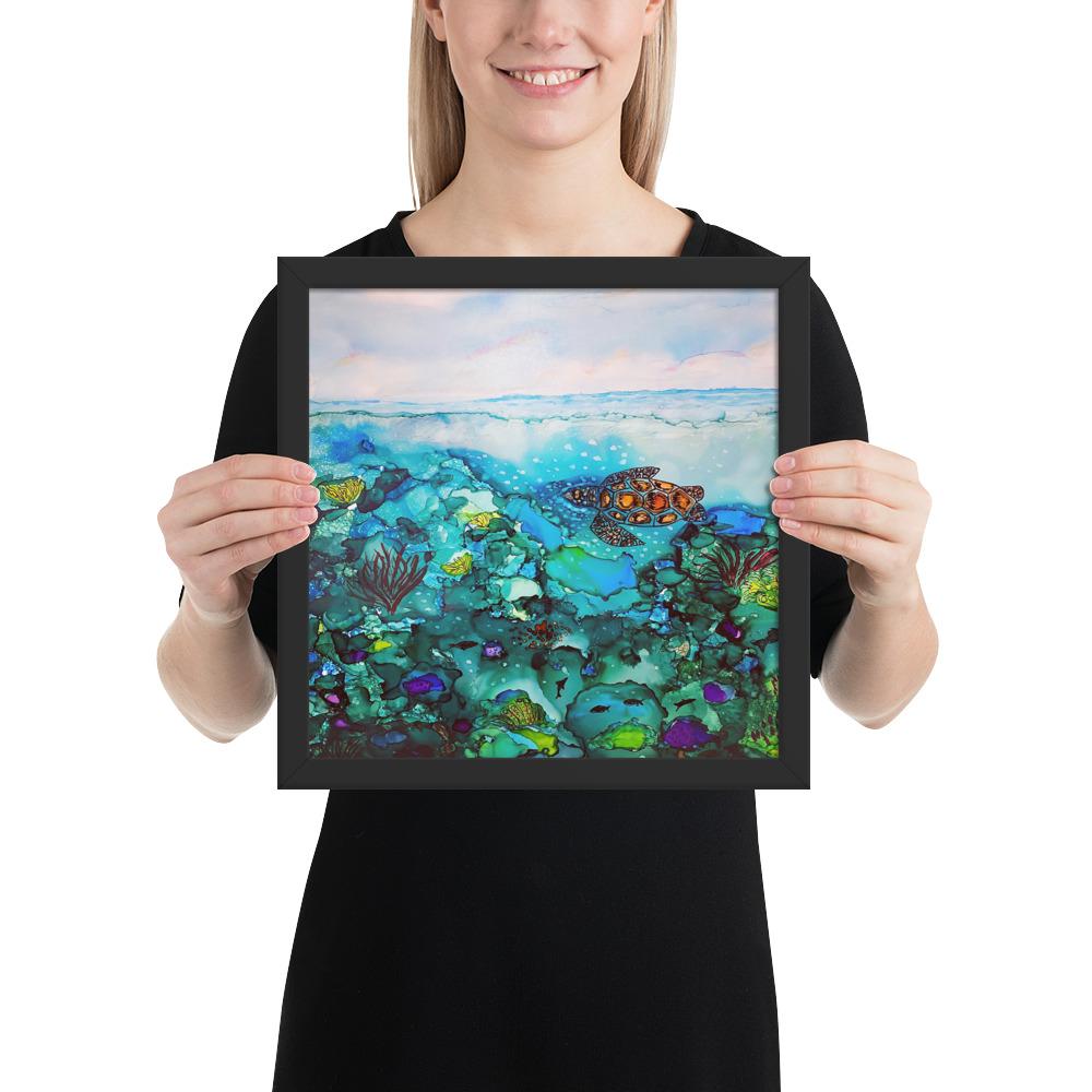 Under the Sea Framed Premium photo paper poster-TaraHuntDesigns