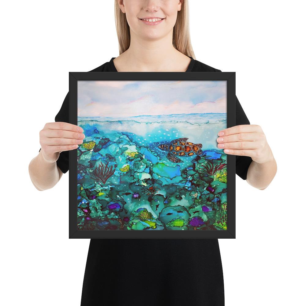 Under the Sea Framed Premium photo paper poster-TaraHuntDesigns