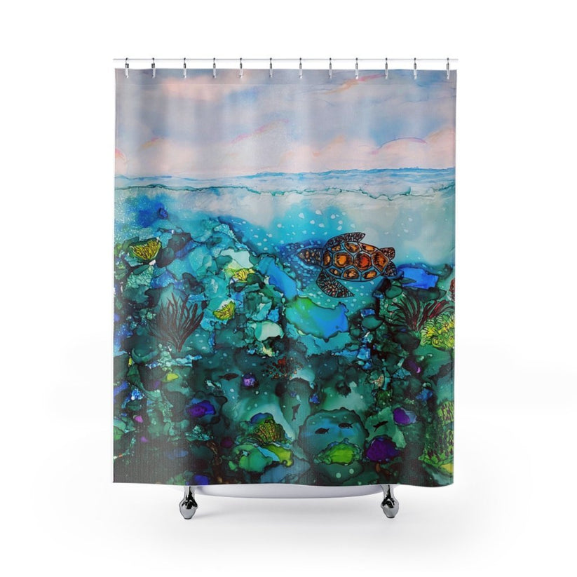 Under the Sea Shower Curtain TaraHuntDesigns