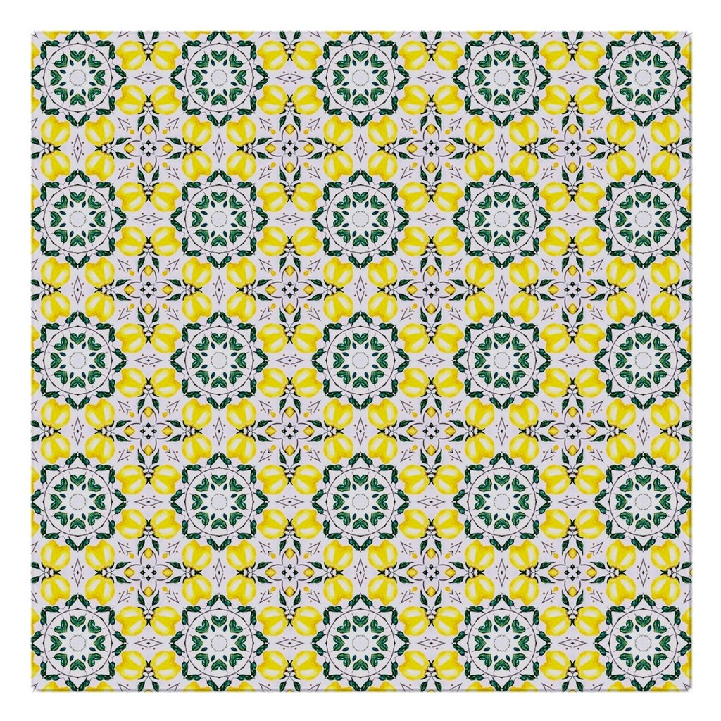 Yellow Florentine Lemons Cloth Napkins-Napkins-TaraHuntDesigns